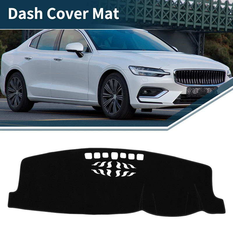 Volvo S90 Sun Protector Black Dashboard Cover Mat (2017-2019)