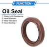 Make Model Oil Seal 35x50x7mm FKM Rubber Brown 2 x