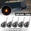 Ford F150 5 x Clear Cab Marker Light Covers Yellow (1999-2016)