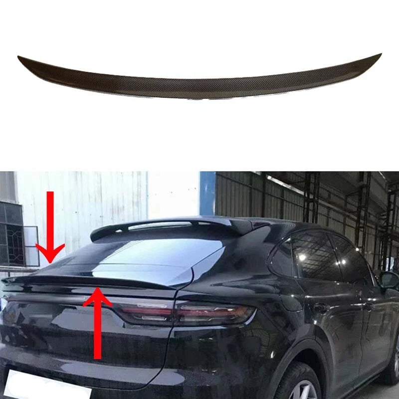 Porsche Cayenne Coupe 2020-2024 Real Carbon Fiber Rear Trunk Spoiler Wing