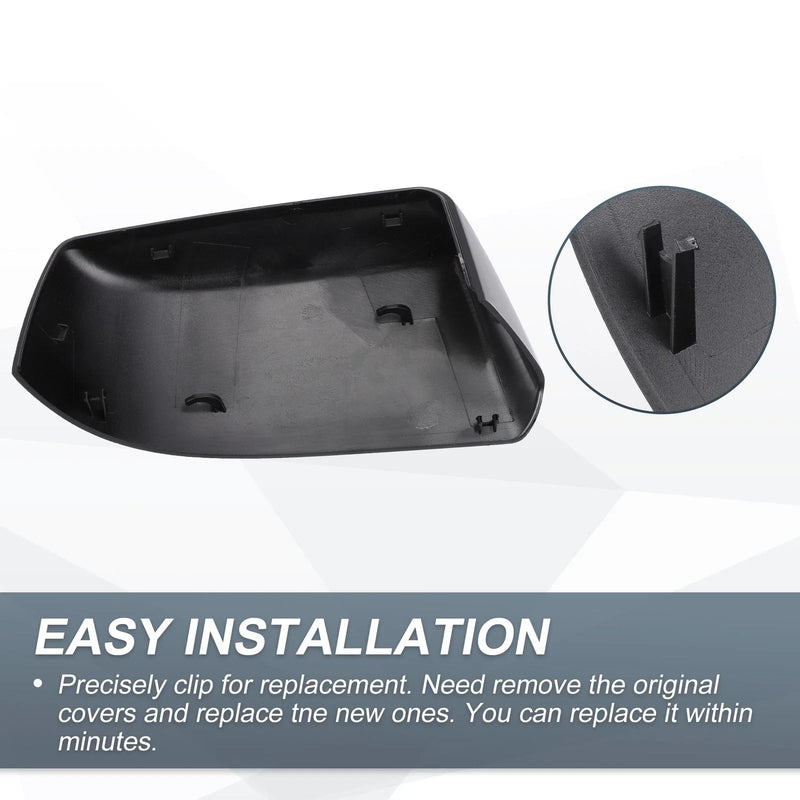 Cadillac Chevrolet GMC Rearview Mirror Cover Cap Gloss Black