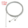 Motorcycle Scooter 2 x Universal Front Rear Brake Cable Wire 1.8M