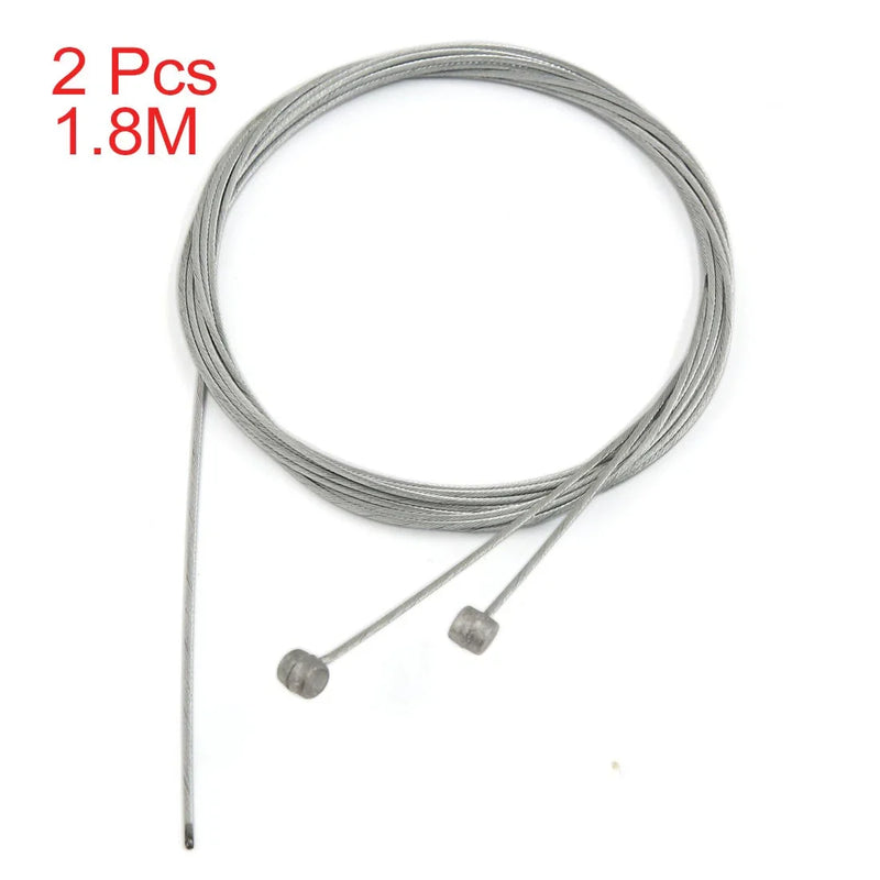 Motorcycle Scooter 2 x Universal Front Rear Brake Cable Wire 1.8M
