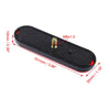 4 x M6x1.0 Red Rectangular Screw Mount Reflective Warning Reflector with Nut