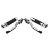 Ducati Monster Silver Extendable Brake Clutch Levers Grip Set (2001-2006)
