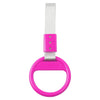 Train Bus Charm PVC Silver & Rose Red Round Ring Handle Strap