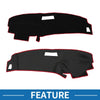 Ford Ranger (1989-1994) - Sun Protector Pad Black Red Dash Cover Mat