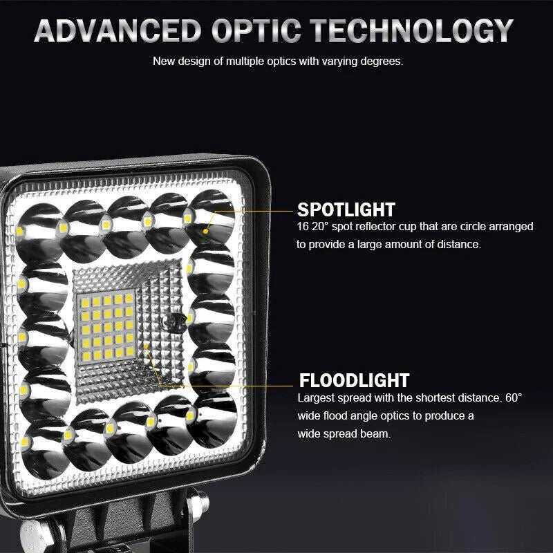Truck 1X 4inch LED Work Lights Mounting Parts