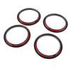 Audi A3 S3 (2012-2019) - Black 4 x Air Vent Cover Rings