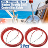 Yamaha Red Cable / 2 x 36ft 433Inch Marine Type Shift Remote Control Box /