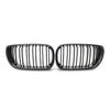 BMW E46 Sedan Carbon Fiber Double Slat Front Kidney Grille (2002-2005)