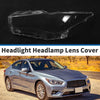 Infiniti Q50 1 Pcs Front Left Headlight Lens Cover PC Clear (2014-2021)