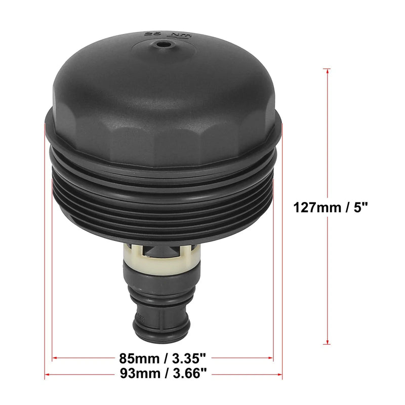 BMW E46 E60N E61N E81 E82 Oil Filter Cap Assembly Housing (1998 - 2013)
