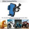 Motorcycle Motorcycle Phone Mount Holder 4.7-7.2 Phones Aluminum Alloy Blue