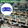 Oil Seal Rotary Shaft Seal TPU 40x50x8mm Blue 5 Pcs