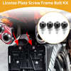 Universal Motorcycle M6 License Plate Screws Cover 40mm
