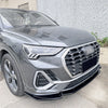 Audi Q3 F3 Sline Gloss Black Front Bumper Lip (2019-2023)