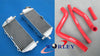 Kawasaki KX125 KX 125 Aluminum Radiator & Black Hoses (1999-2002)