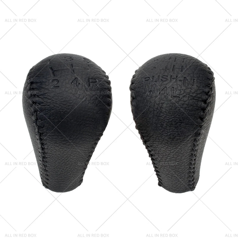 Nissan Patrol Black Leather Transfer Case & Gear Shift Knobs (1997-2016)