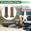 Motorcycle Hand Grips Cover Kit 25mm TPU Coffee