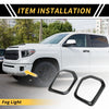 Toyota Tacoma Set Carbon Fiber Fog Light Grill Cover Trims (2016–2023)