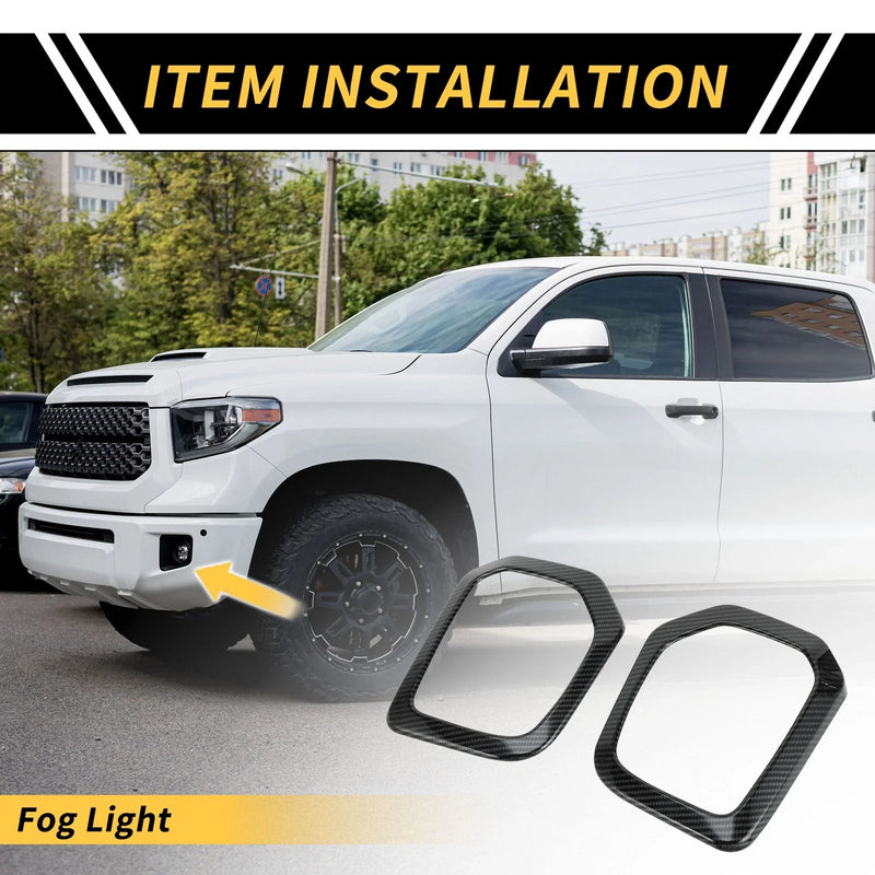 Toyota Tacoma Set Carbon Fiber Fog Light Grill Cover Trims (2016–2023)