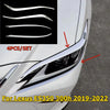Lexus ES350 300h 4X Chrome Headlight Eyebrow Trim Strips (2019–2022)