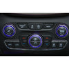 Dodge Durango 3 x Blue Air Condition Audio Switch Knob Trim Rings (2014-2019)