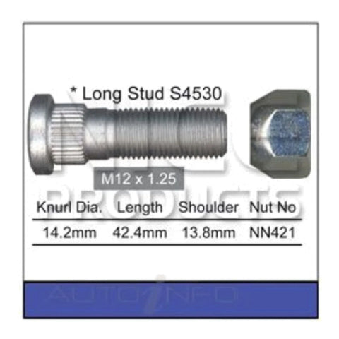 Nissan Micra K11 Rear Wheel Stud & Nut (1995-1997)