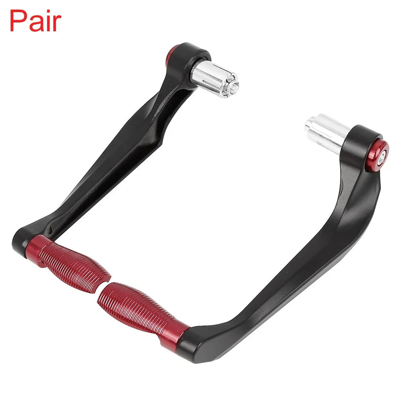 Motorcycle Red Pair 22mm Brake Clutch Lever Protector Hand Guard