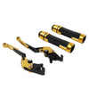 Yamaha YZF R3 R25 Gold Extendable Brake Clutch Levers Grip Set (2015-2023)