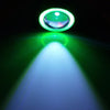 Car Truck 2 x 2.5" LED Fog Lights Round Green COB Angel Eyes Halo