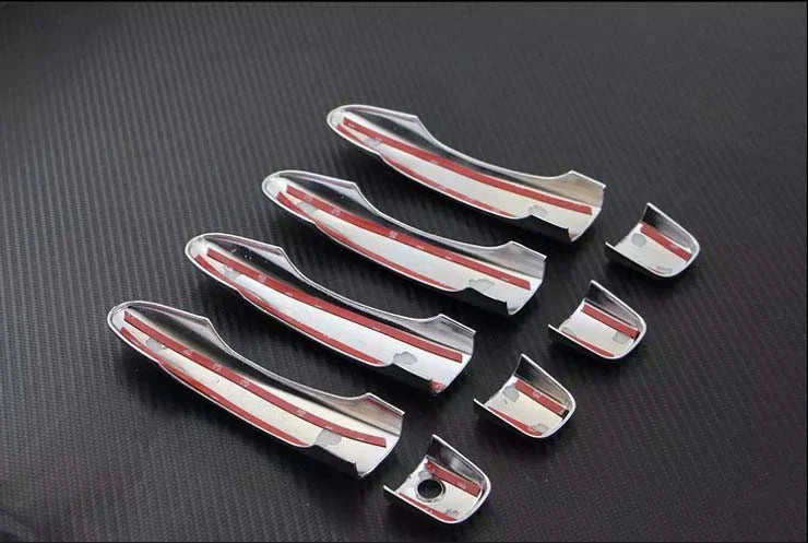 Nissan Qashqai Rogue Sport Chrome Door Handle Cover Trim 8 x Pieces (2014-2021)