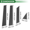 Infiniti EX35 (2008 - 2015) Carbon Fiber 8 Pcs Door Pillar Window Trim