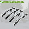Toyota Lexus GX460 Black Silver Tone Exterior Door Handle Set (2010-2023)