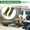 Motorcycle 7/8 22mm Grips Cover Aluminum Alloy Rubber Yellow