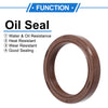 Make Model Oil Seal / 35x45x7mm / Rotary Seal FKM Rubber Brown 2 x
