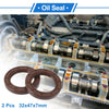 Oil Seal 32x47x7mm Brown FKM Rubber 2 x