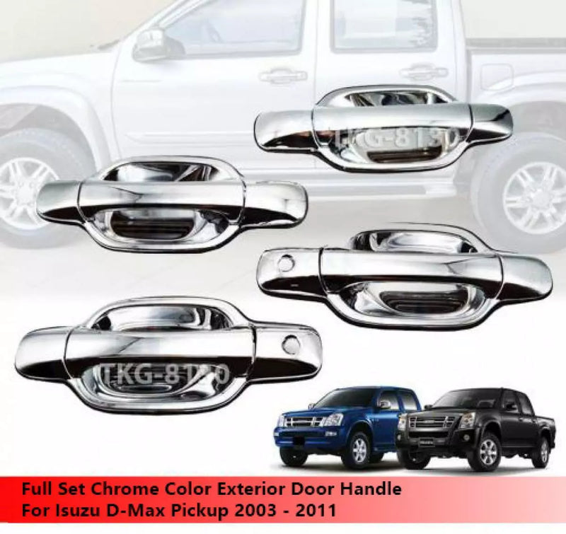 Isuzu Dmax Chrome Door Handle Set (2003-2011)