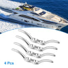Marine Boat Ship 4Pcs 2-1/2 Inch Stainless Steel Flagpole Cleat Hook
