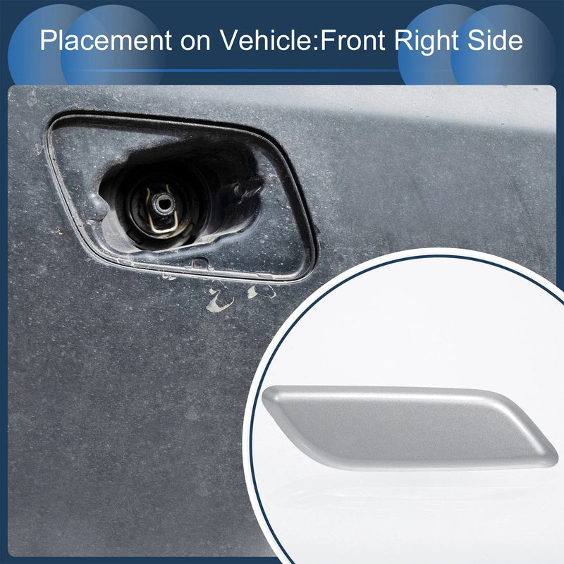 Honda Accord VIII 2011-2013 Silver Front Right Washer Nozzle Cover