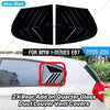 BMW 1 Series Black Side Rear Window Louvers Shutter Vent Cover (2005-2011)