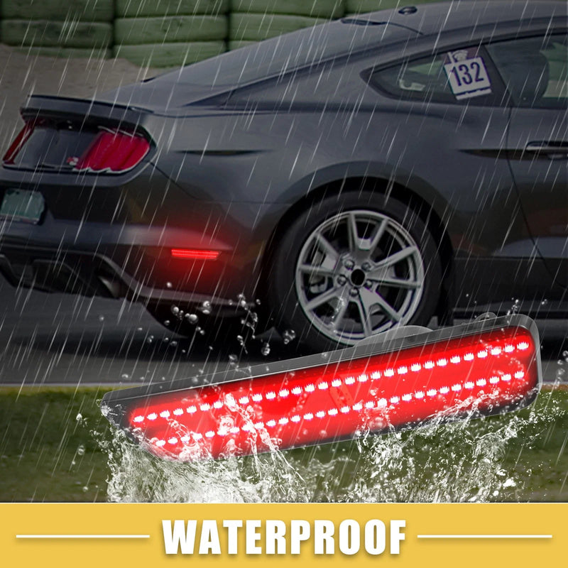 Ford (2004-2008) Black Red Lens Rear LED Side Marker Light Pair