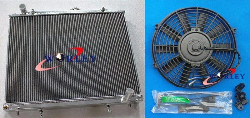 Mitsubishi Pajero NM NP NS NT 3.0L-3.8L V6 Aluminum Radiator + Fan