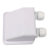Solar Panel RV Caravan White Double Wire Cable Entry Gland Box