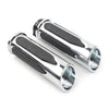 Harley Touring Road Electra Glide Softail Chrome Handlebar Hand Grips (N/A)