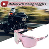 Motorcycle Pink Transparent Pink Tri-Acetyl Cellulos PC 1 x Goggles