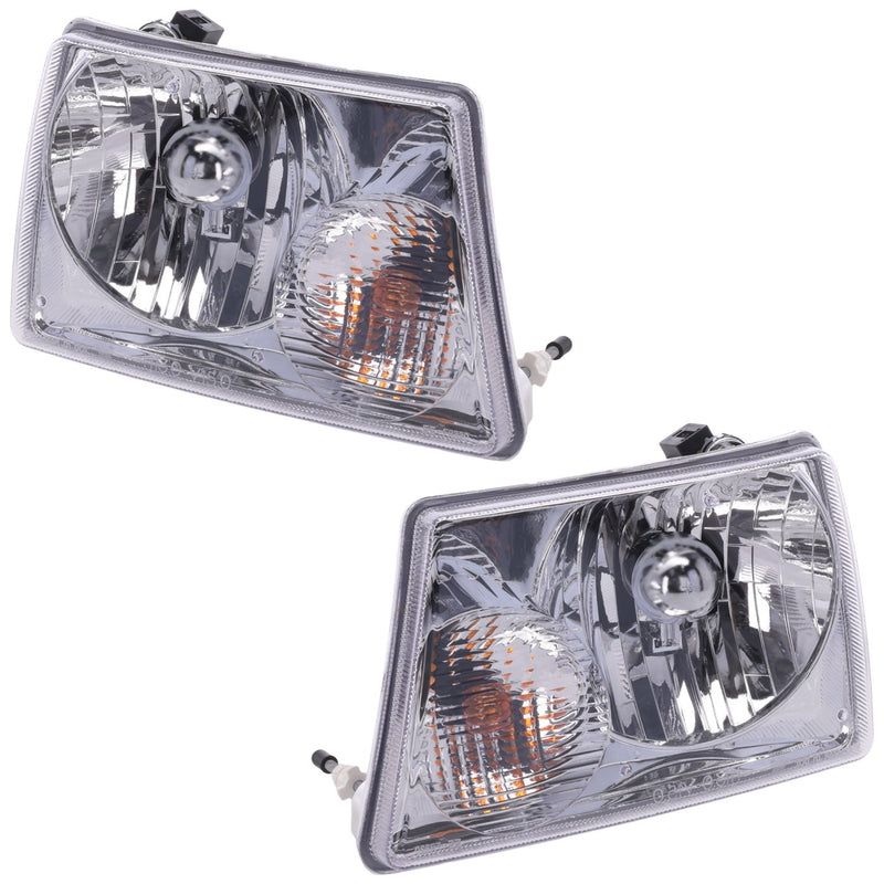 LH RH Headlights For Ford Ranger 2001-2011 Halogen w/