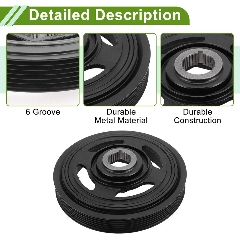 Honda Pilot Harmonic Balancer Crankshaft Pulley (2009-2020)