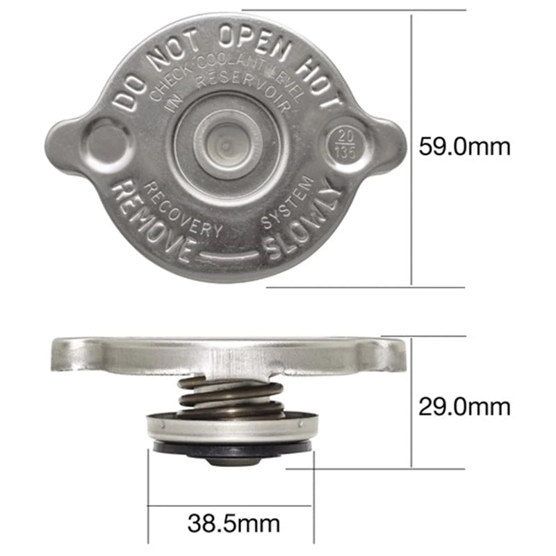 Chrysler Valiant AP5 / AP6 6cyl 3.7L 225 V8 273 Radiator Cap (1963-1966)